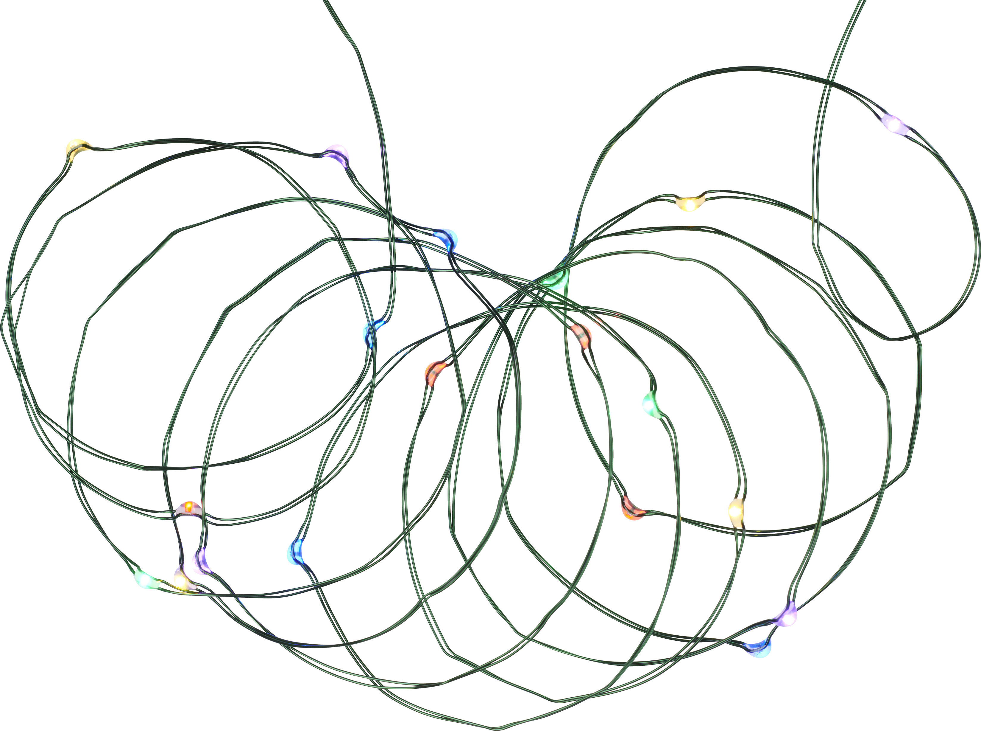 Knirke, 40L, Multi/Gr&oslash;n lysk&aelig;de