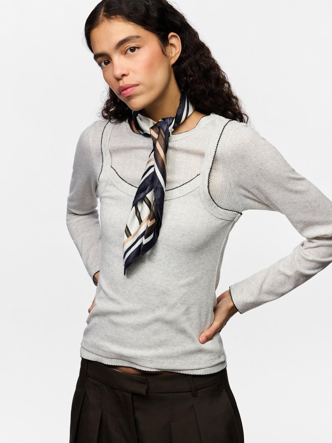 PCAMANDA SQUARE SCARF D2D FSY BC