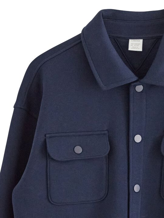 Soft overshirt in cotton jersey ble