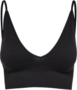 ONLVICKY RIB SEAMLESS VNECK TOP NOO