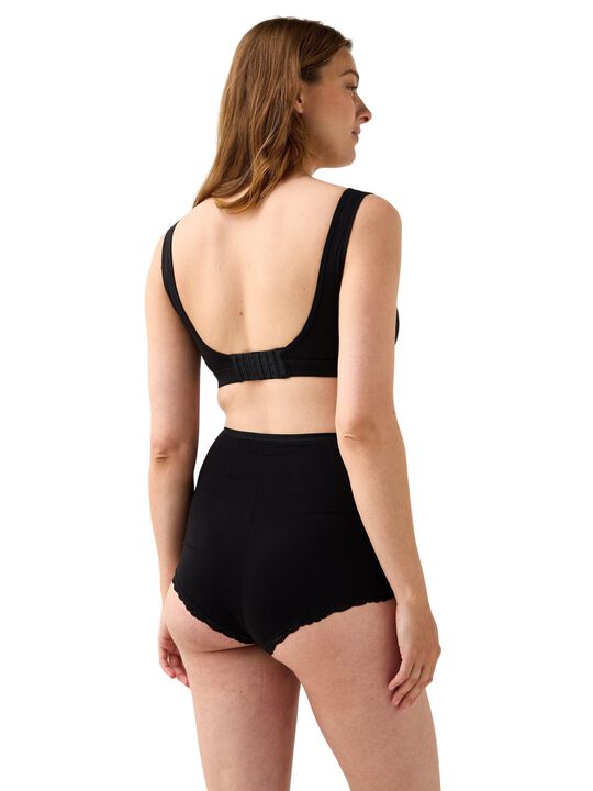 Soft nursing bra in cotton blend wi