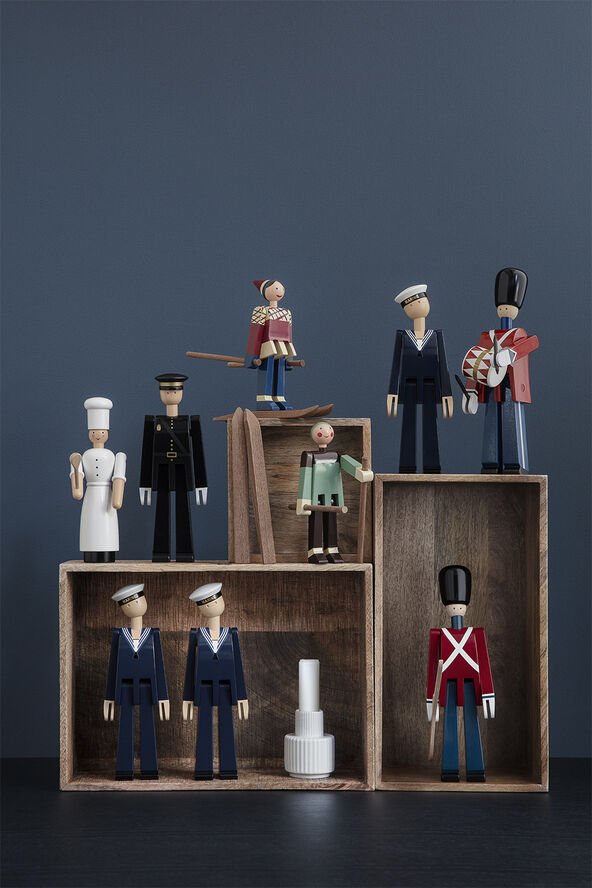 Marine mørk blå/hvid