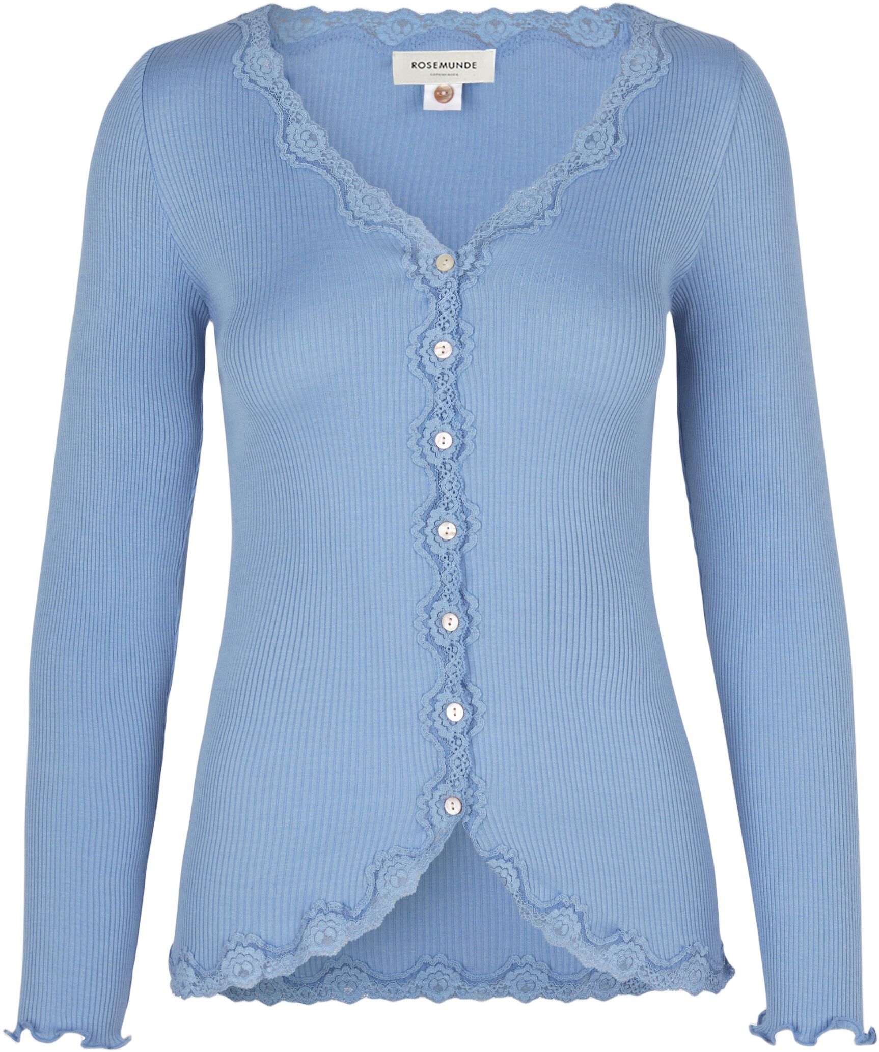 Silk cardigan regular ls w/rev vint