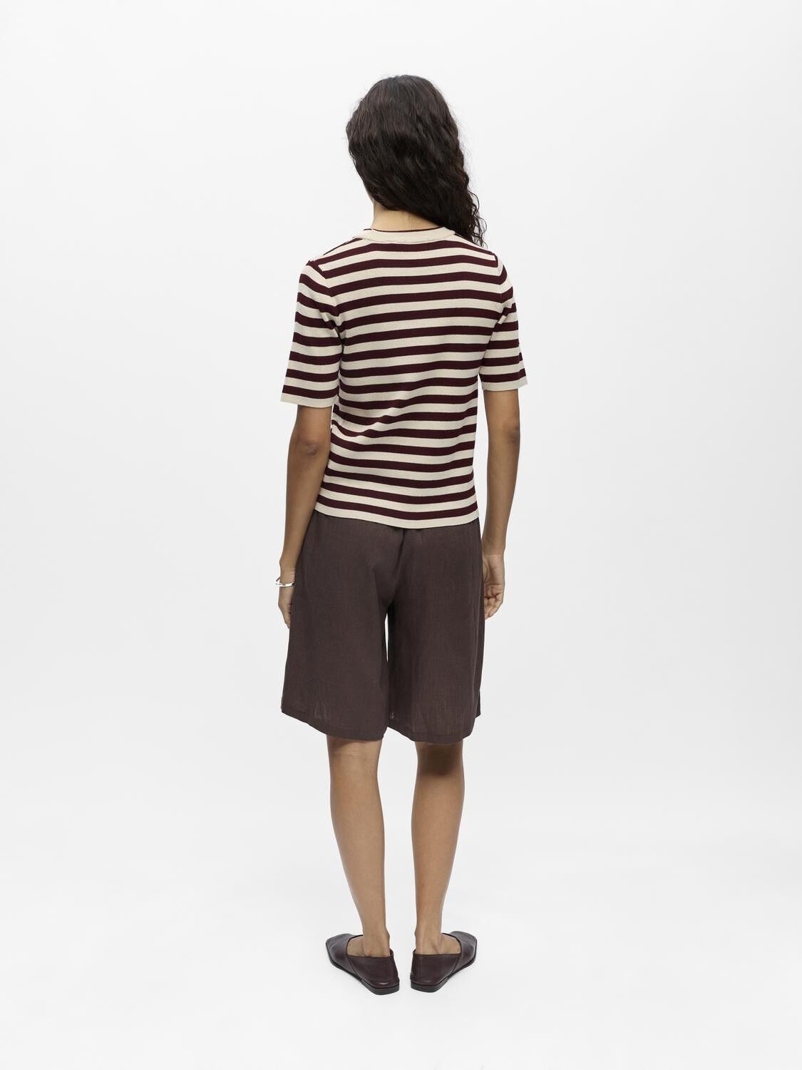 OBJESTER S/S NEW KNIT PULLOVER NOOS