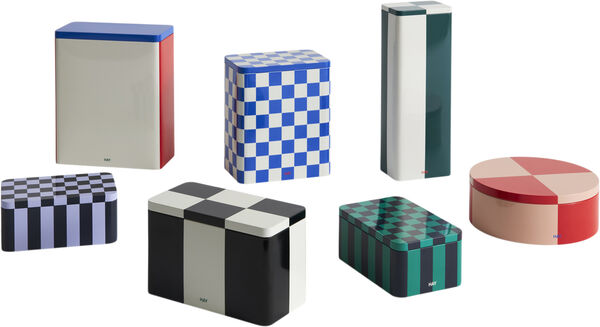 Tin Container-Medium-Black and off-