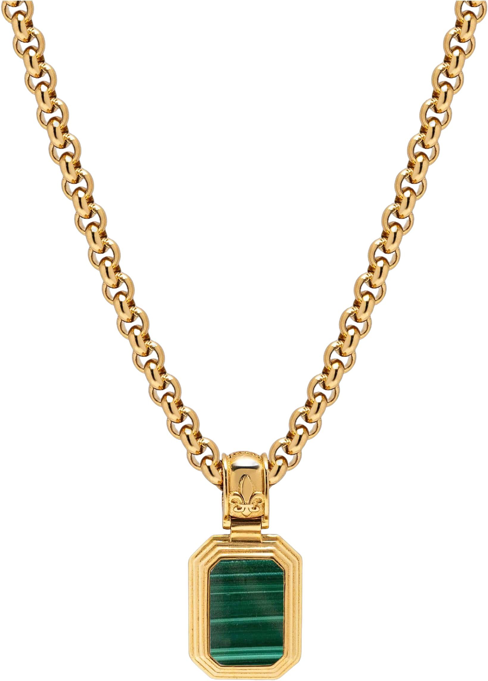Sterling Silver Two-in-One Pendant Necklace with 18K Gold Pl