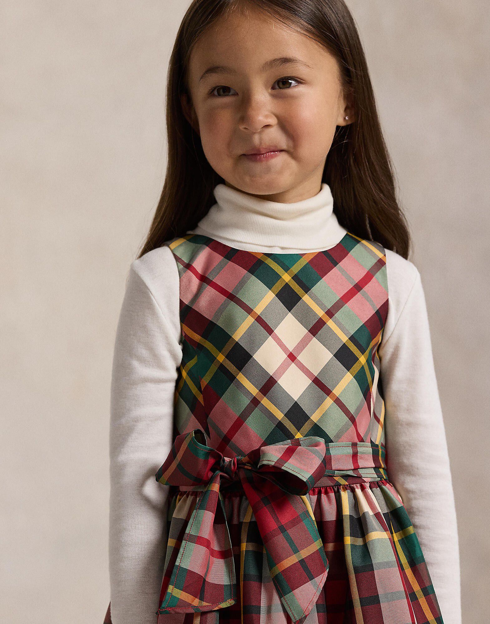 Plaid Taffeta Dress