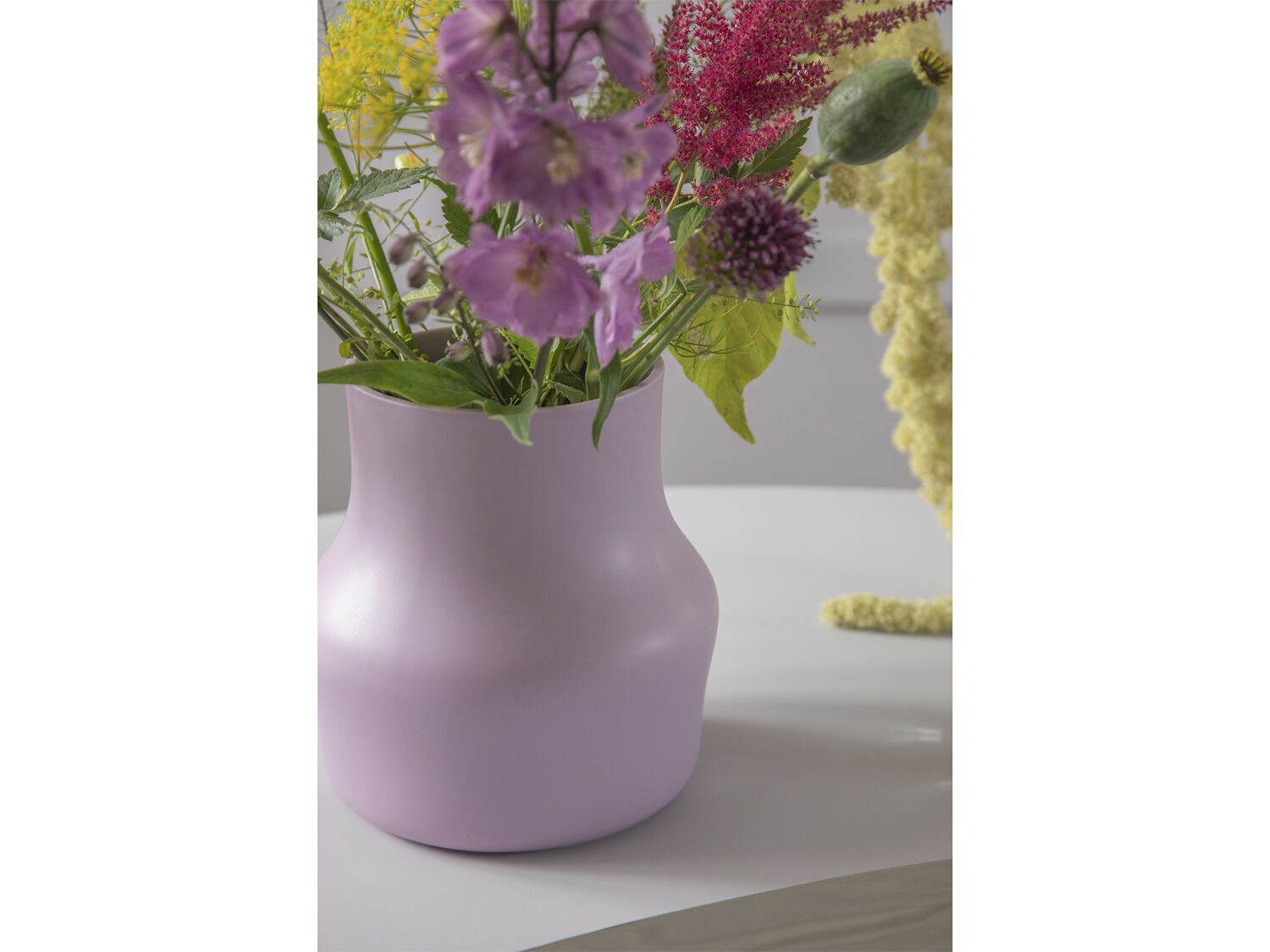 Vase Dorotea 18 x 19,5 cm Lilac Purple Keramikk