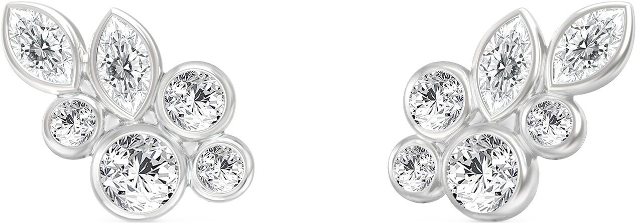 White Wisteria Earstud