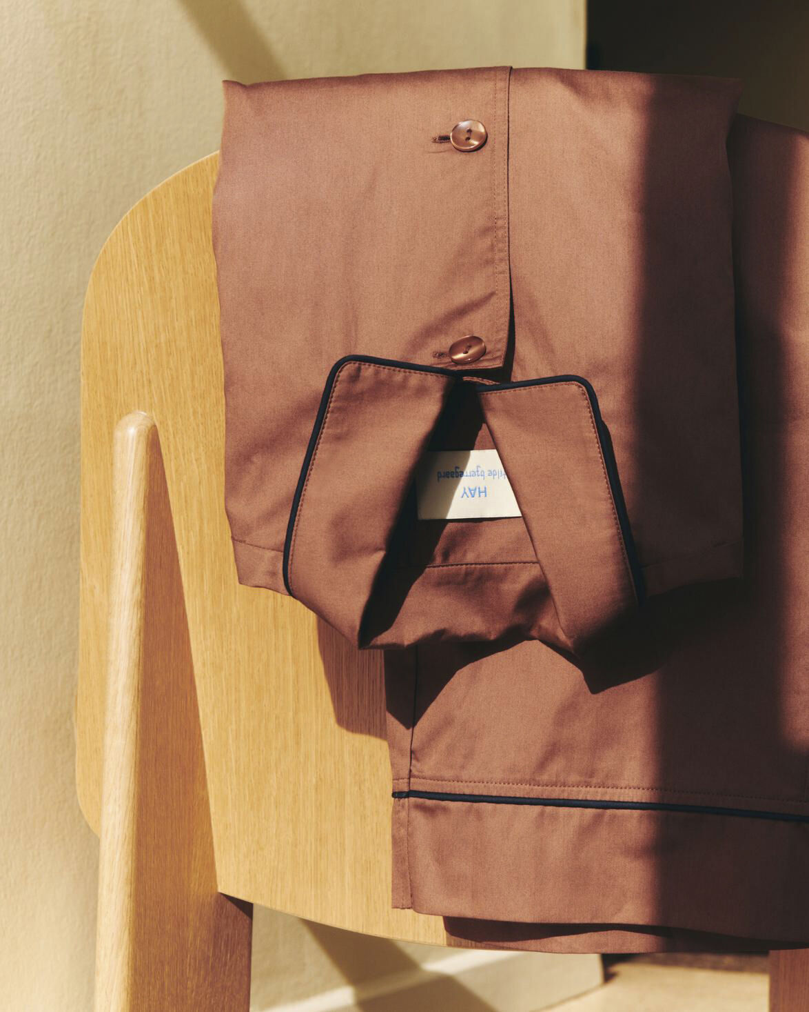 Outline Pyjama L/S Shirt-S/M-Milk C