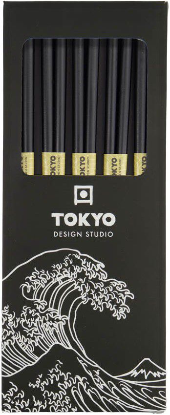TDS Bamboo Chopstick Set/5 Black