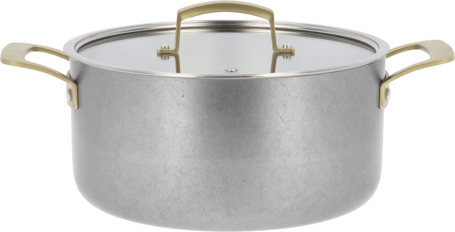 "Gryta med lock Durance 5 liter 24 cm Rostfritt st&Atilde;&yen;l"