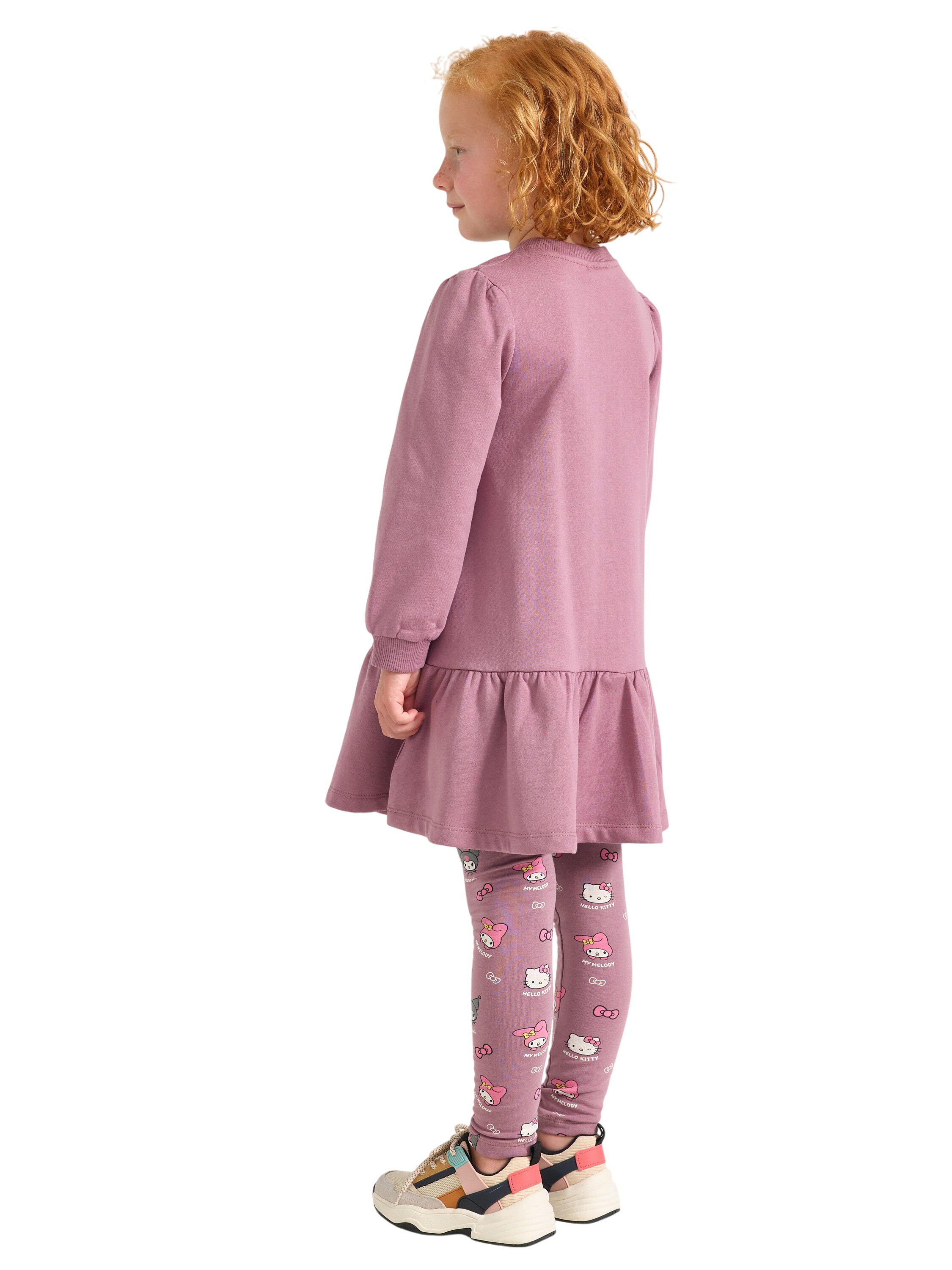 Long-sleeved dress in cotton jersey