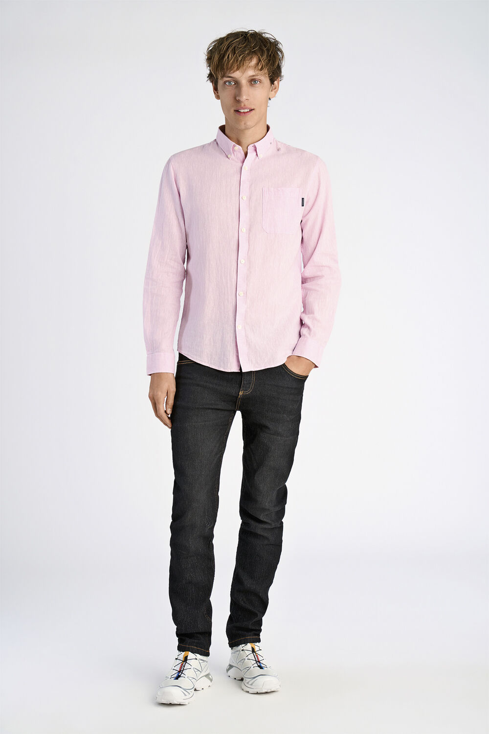 Cotton/linen shirt L/S