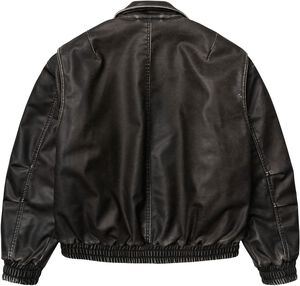 WBBue Washed PU Jacket