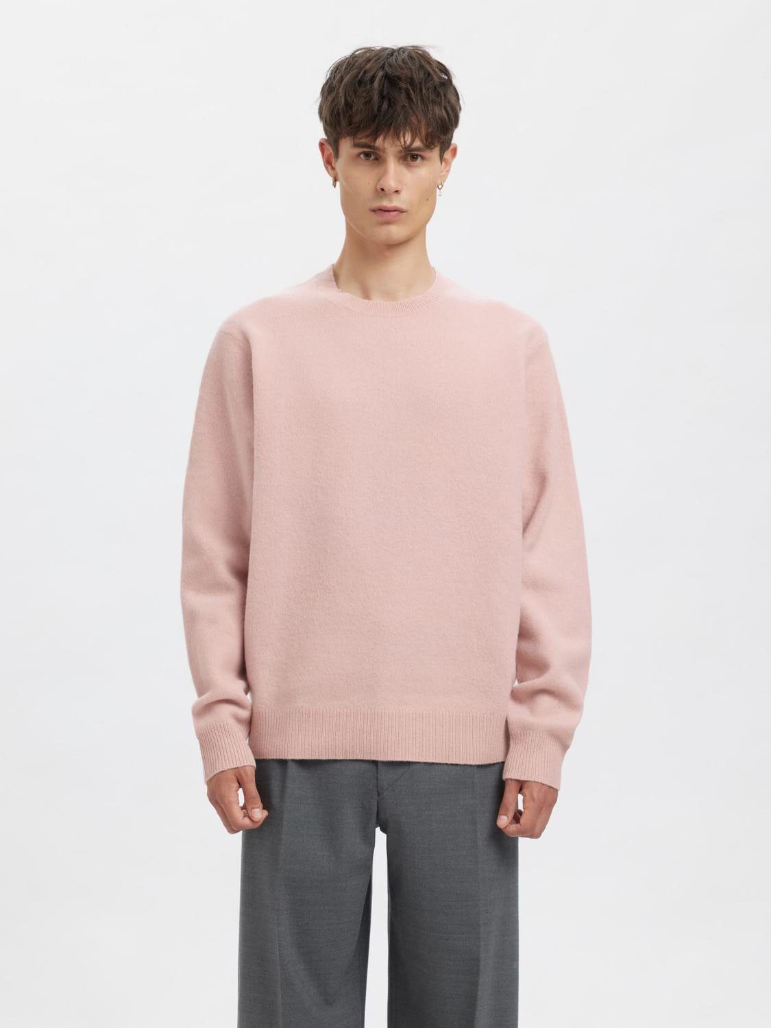 ANRRAGI LS KNIT WOOL CREW NECK