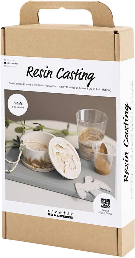 DIY Kit Resin Støbning, Krukke med låg