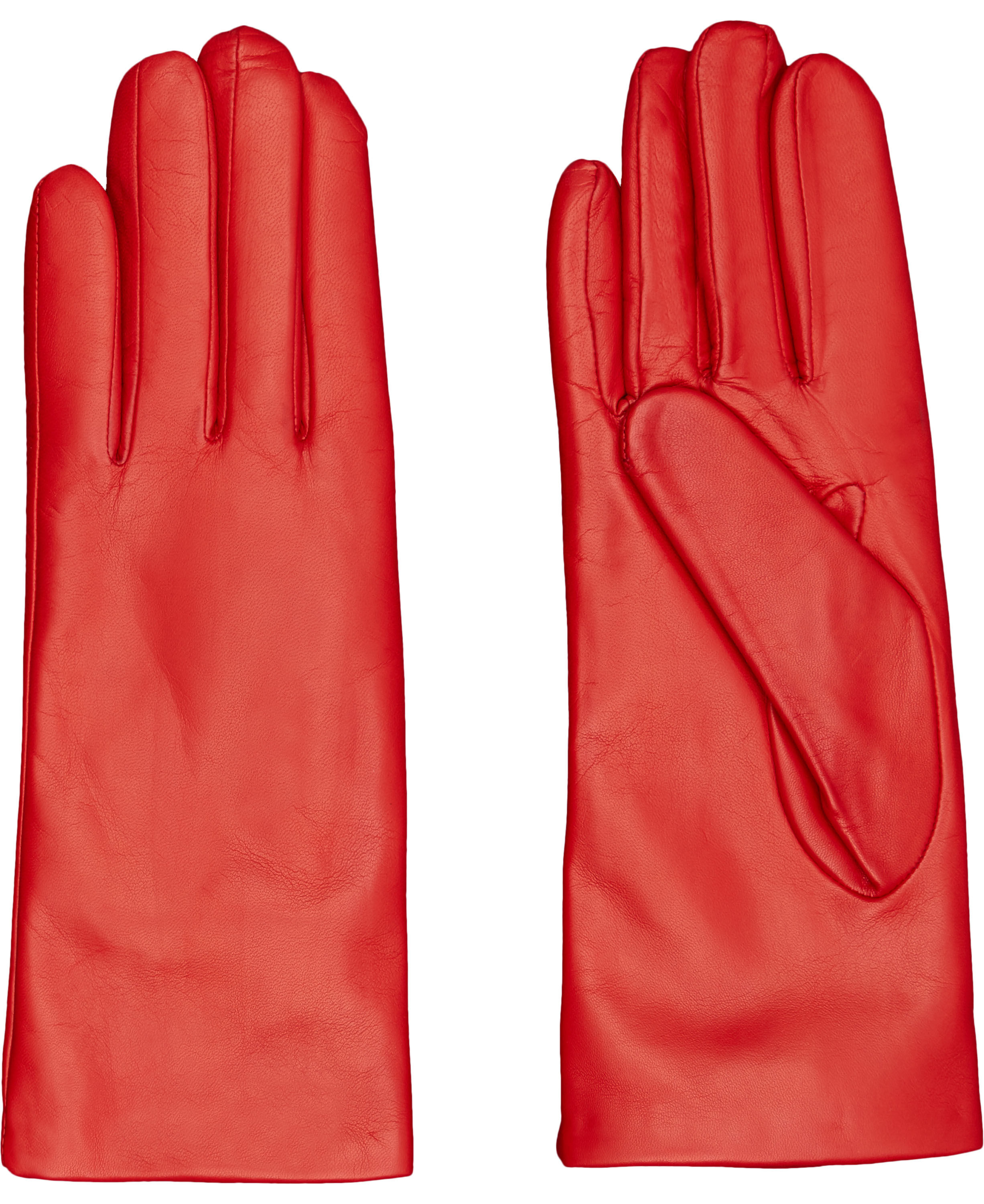 L&aelig;derhandsker med uld