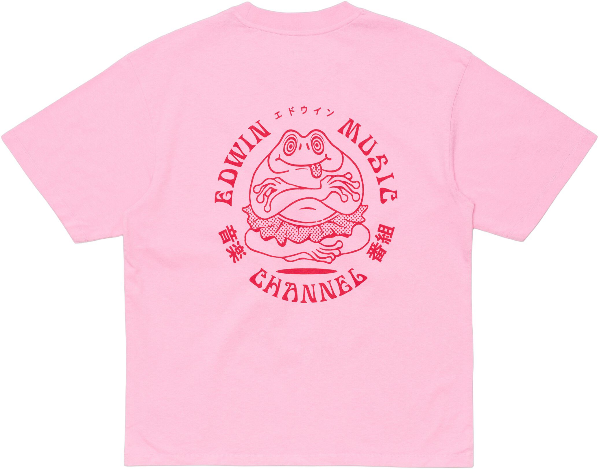 Edwin Music Channel T-Shirt-Begonia Pink