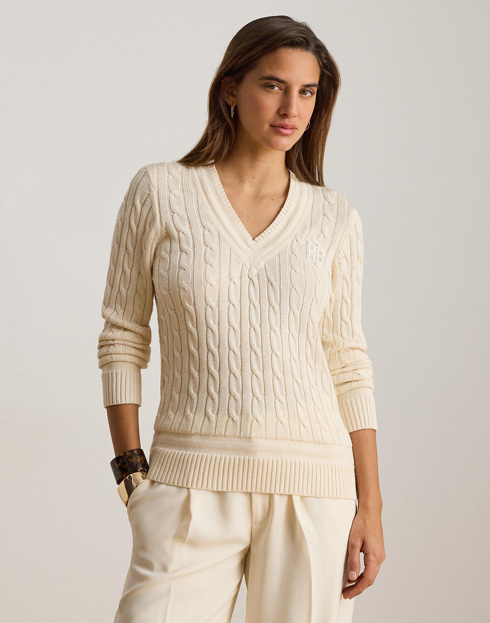 Cable-Knit Cricket Sweater
