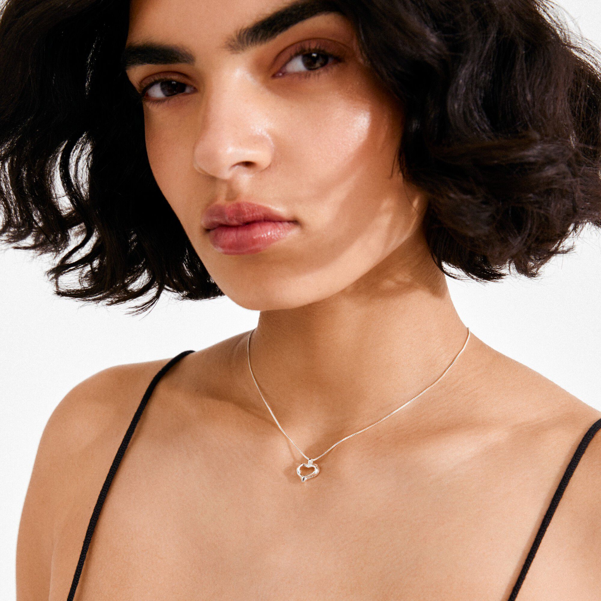 IRIS halsk&aelig;de s&oslash;lvbelagt