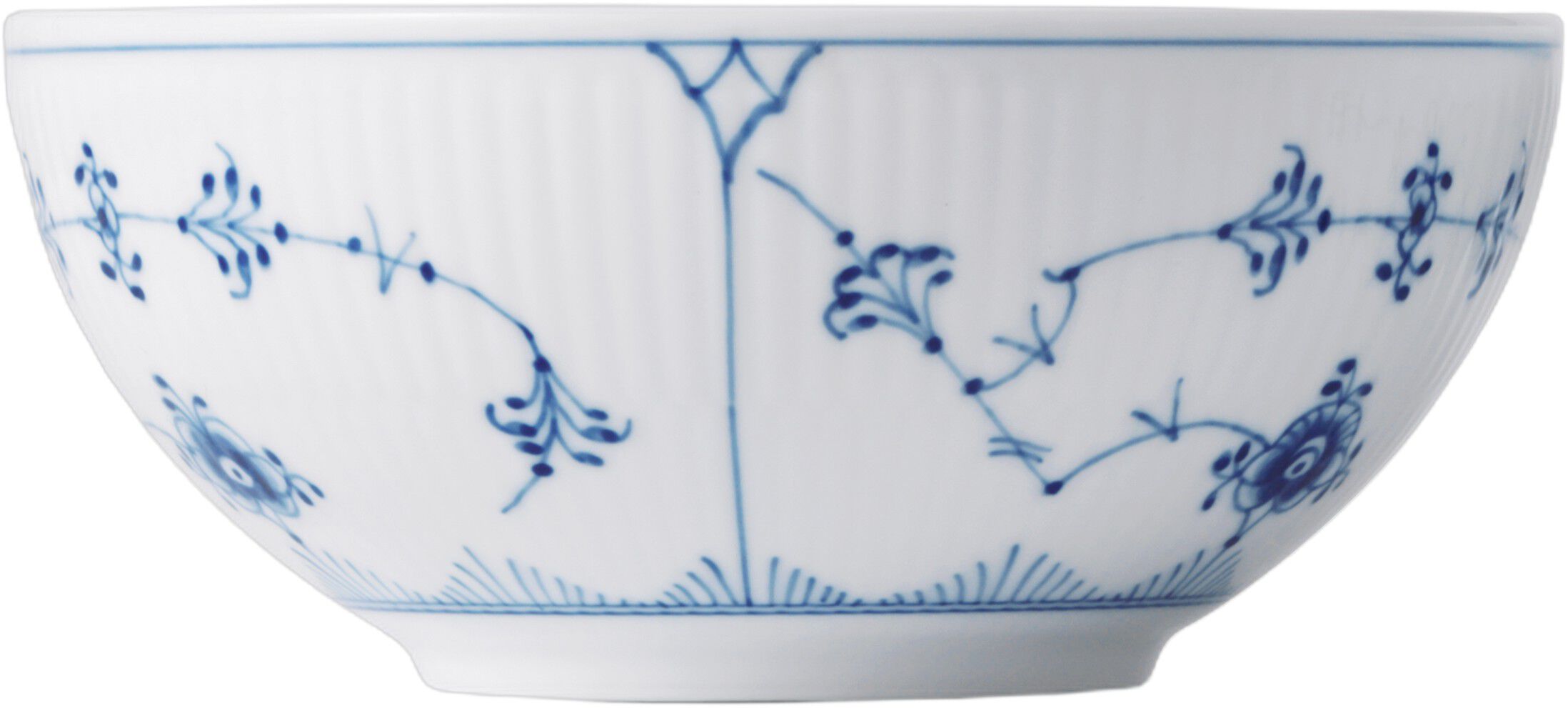 Musselmalet Riflet sk&aring;l, 50 cl