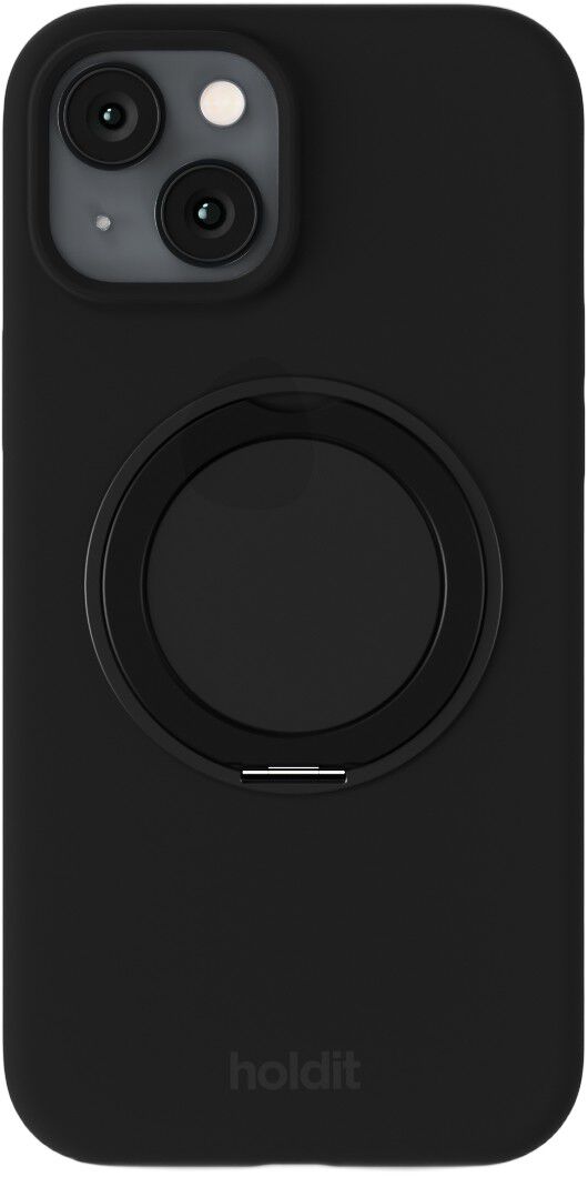 Silicone Stand Case iPhone 15 Black