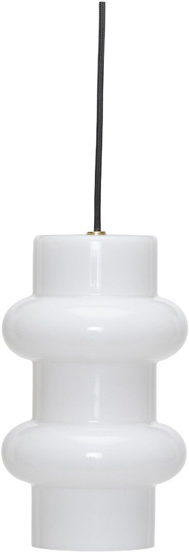 Pilule Pendant Double Shiny White