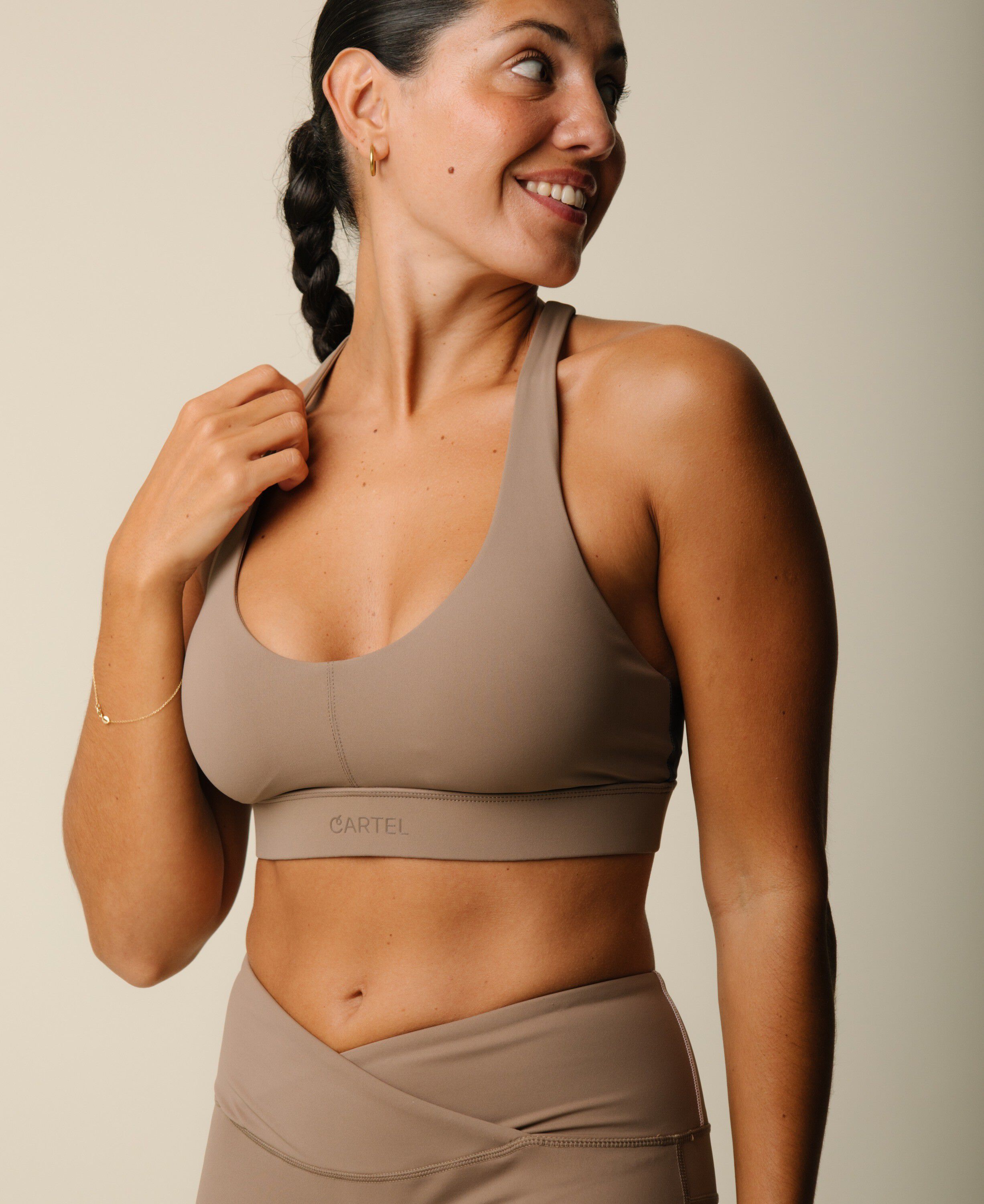 Cartel x Align by Blume cross-over sports top - Hazel