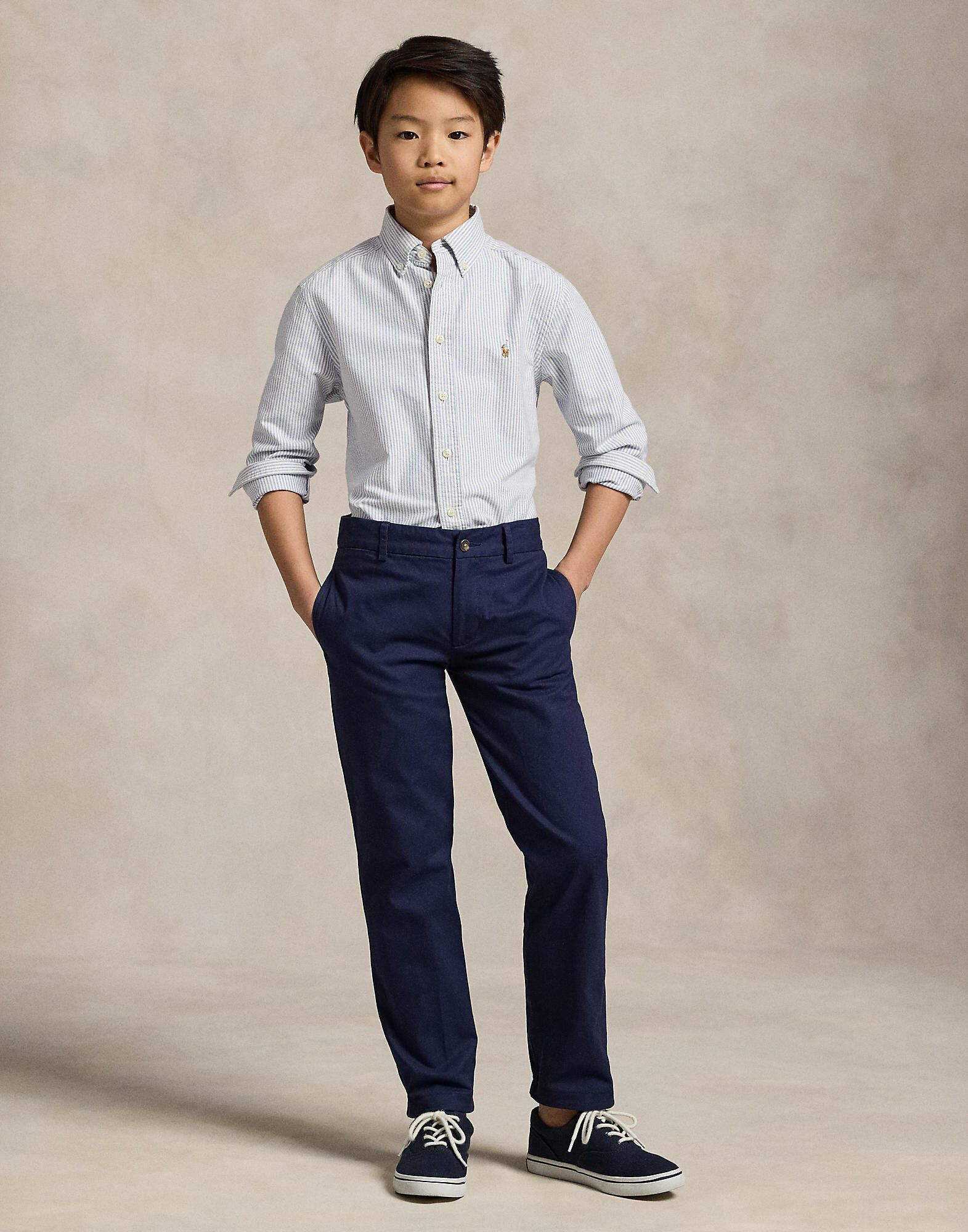 Striped Cotton Oxford Shirt