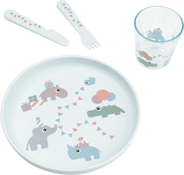 Foodie spisesæt Celebration Blå