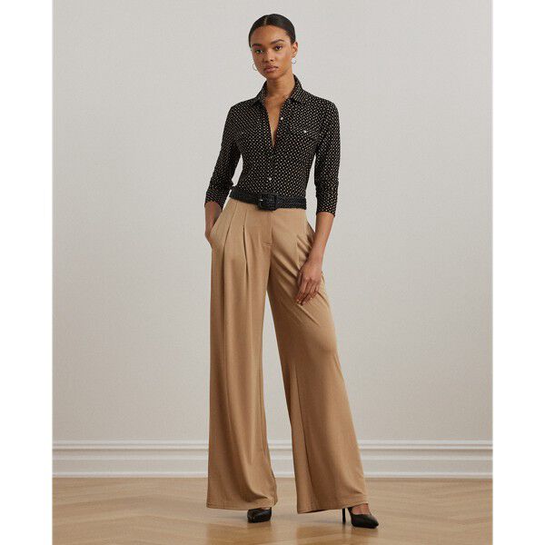 Slim Fit Geo-Print Jersey Shirt