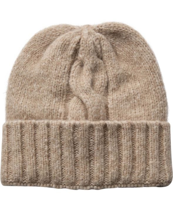 7832 Cable Beanie Light Beige