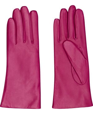 L&aelig;derhandsker med uld