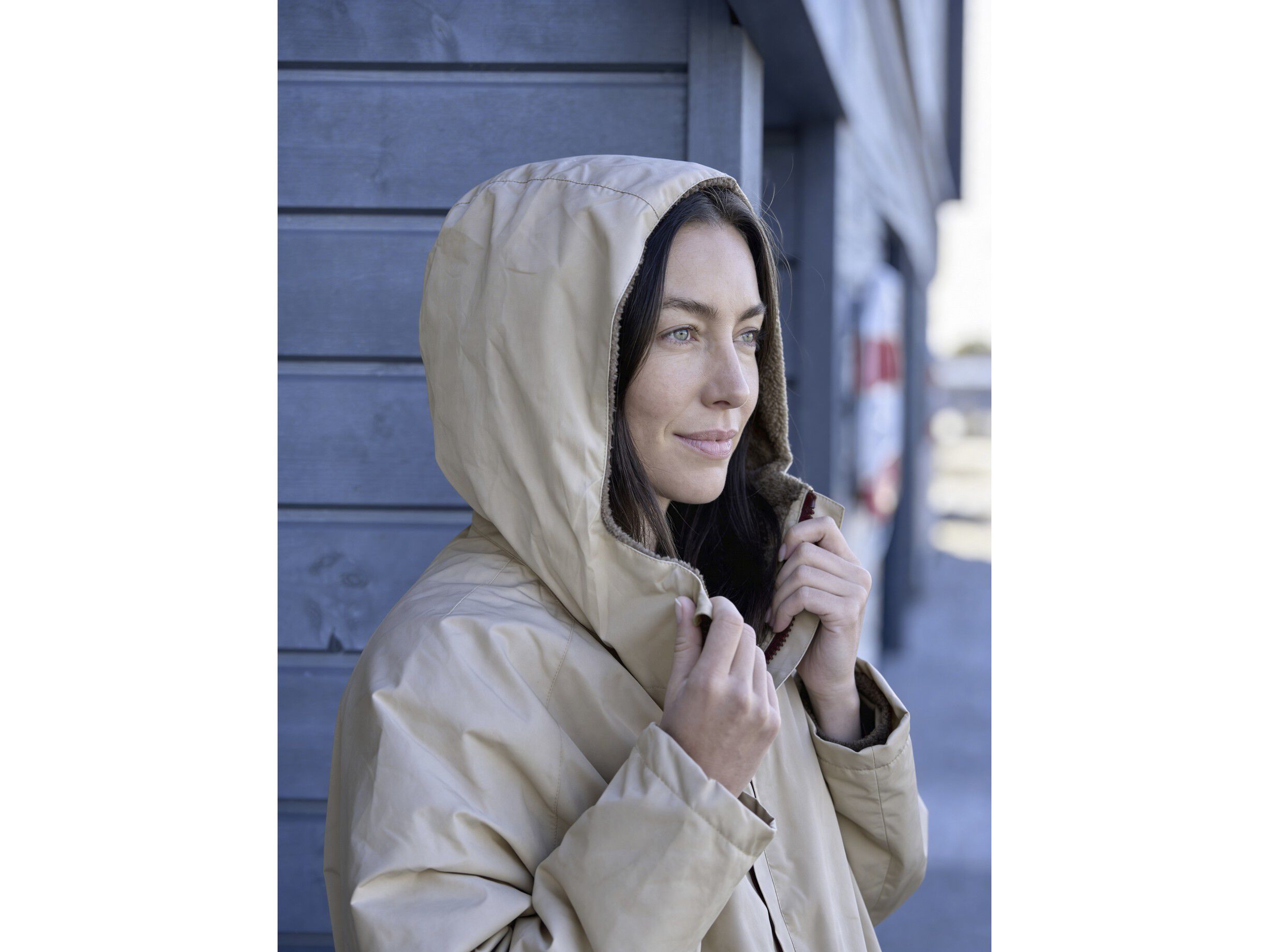 Vinterbadek&aring;pe L/XL North Beige