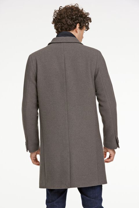Detachable collar lapel coat