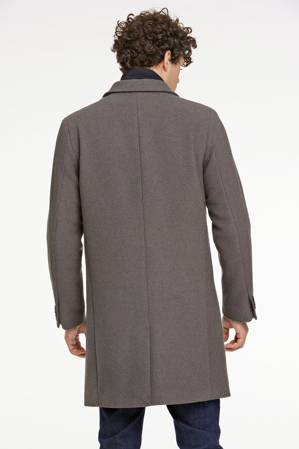 Detachable collar lapel coat