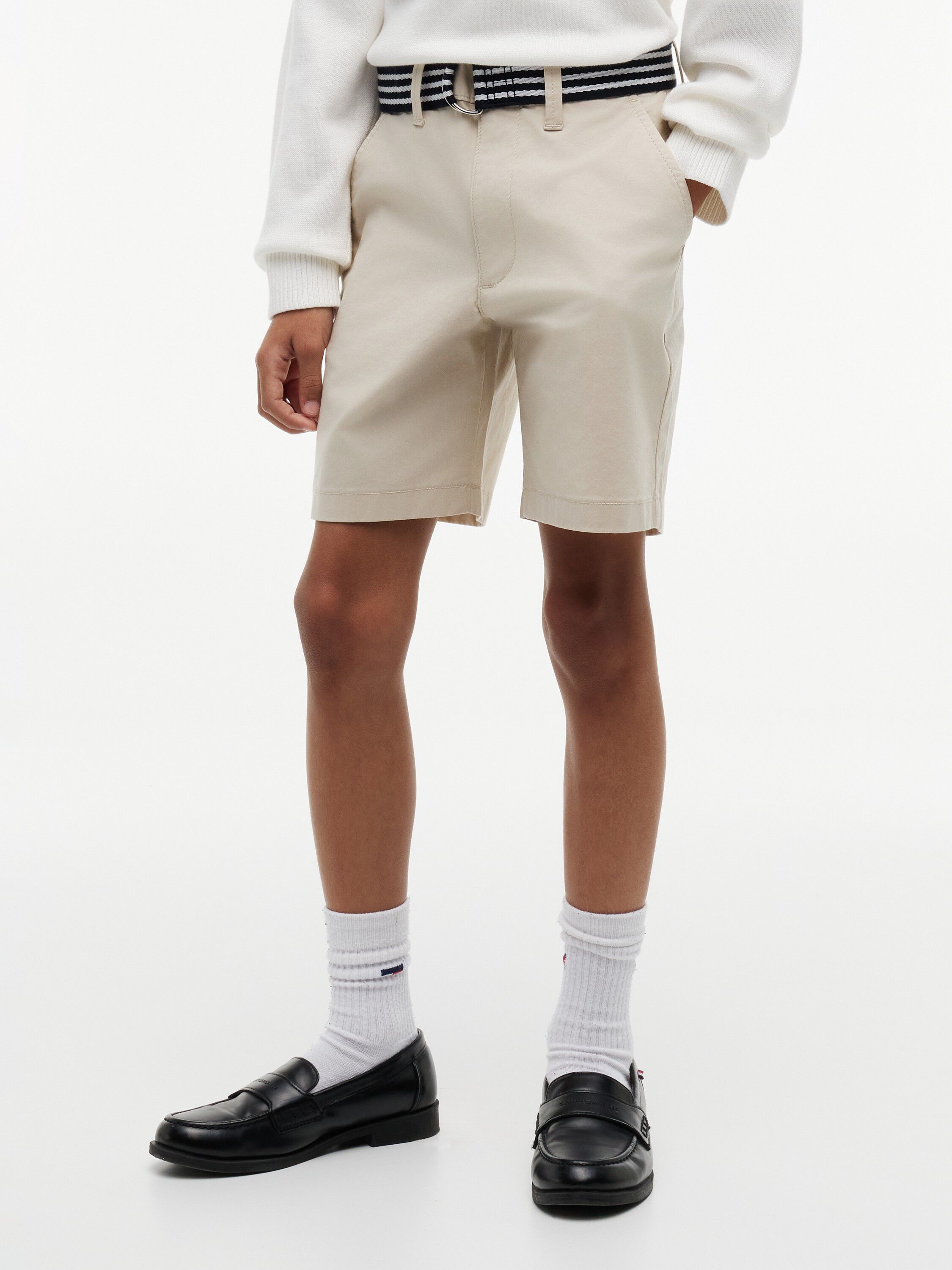 Essential Signature Belt Loose Chino Shorts