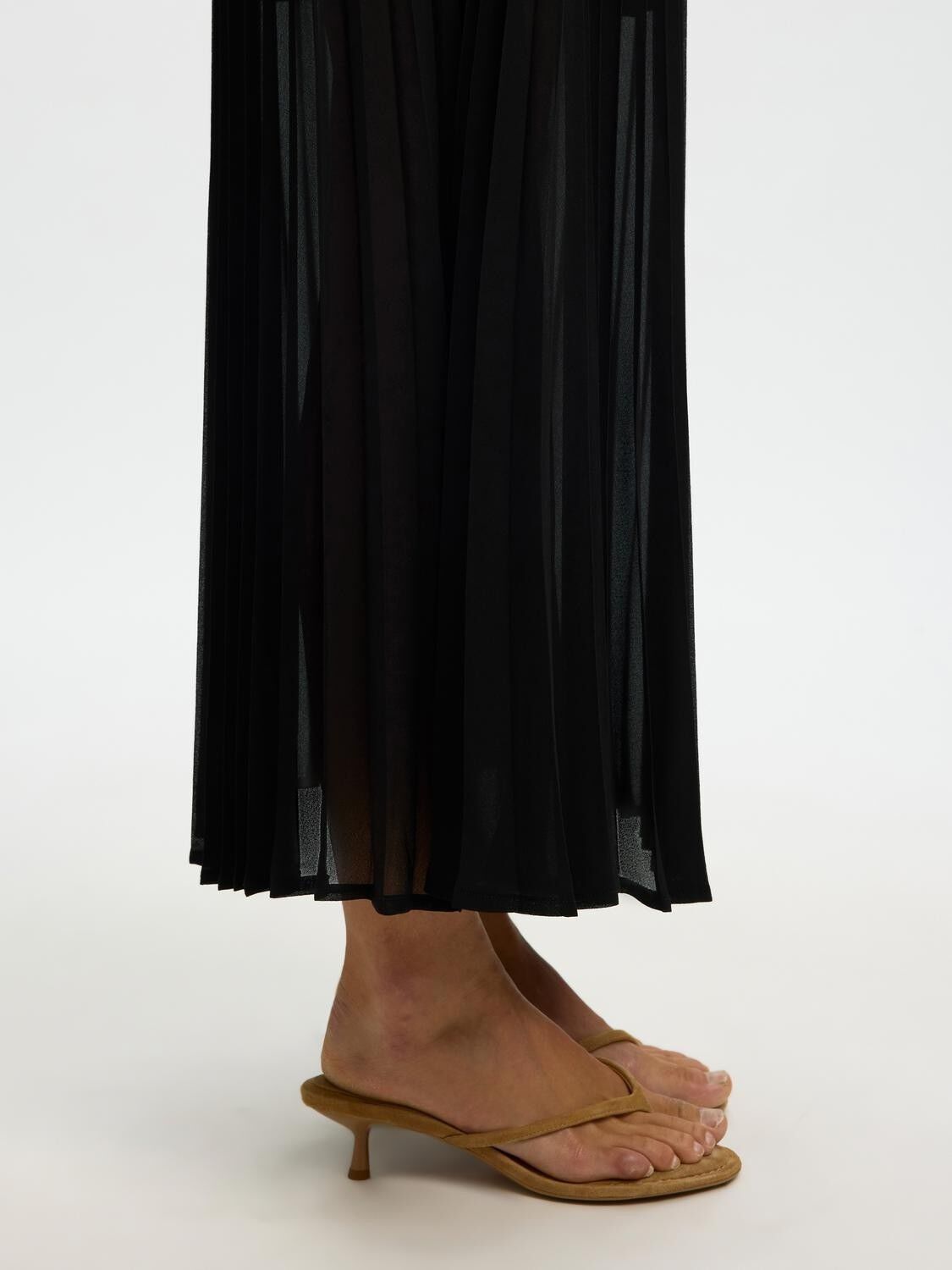 Slfmillie Hw Ankle Plisse Skirt B