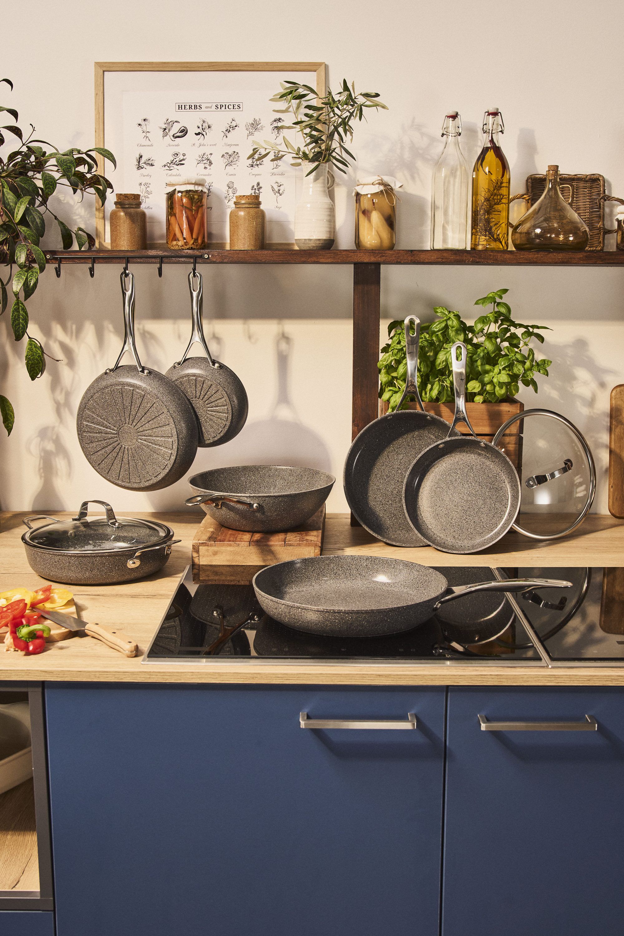 Salina Ceramic Wok, 30 cm, Aluminium, Titanium forst&aelig;rket ke