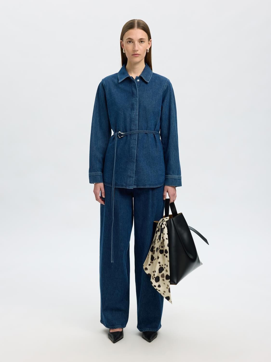 SLFRELAXED SELMA-NOA LS DENIM SHIRT