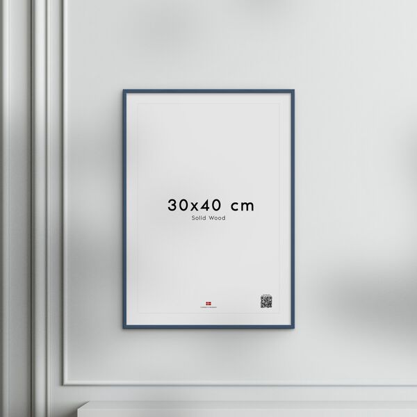 Poster&Frame - Indian Teal Wood 30x40cm