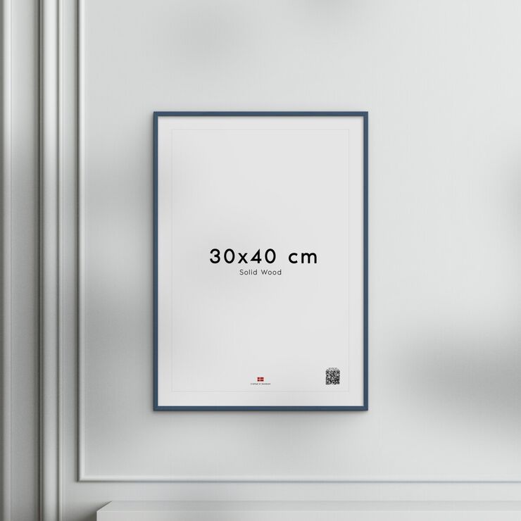 Poster&Frame - Indian Teal Wood 30x40cm