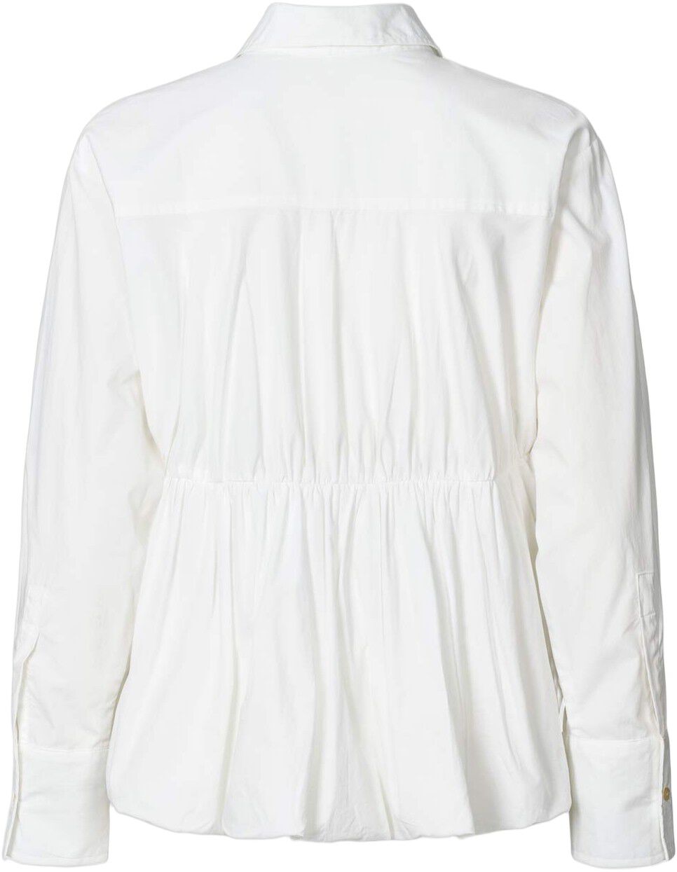Poplin puffed hem shirt - Sophie