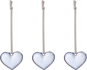 Iittala glashjerte 50mm lys bl&aring; 3stk