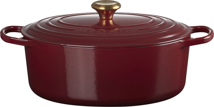 Oval støbejernsgryde 6,3 L Garnet