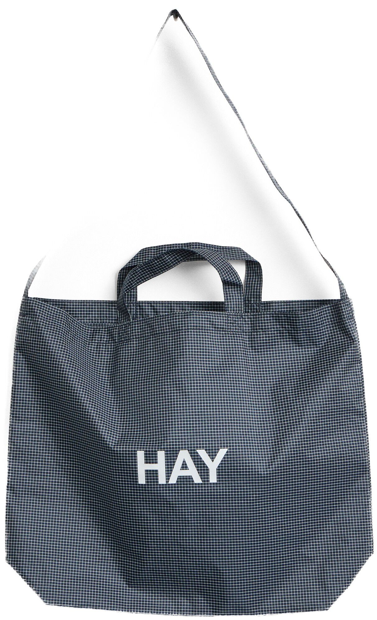 Grid Crossover Bag-Medium-Dark blue