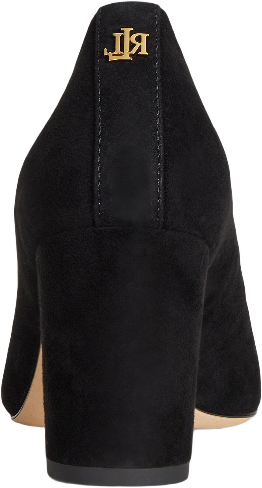 Lanette Suede Block-Heel Pump