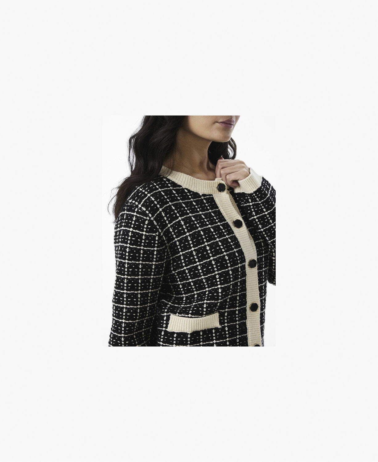 YASLIVIA LS SHORT KNIT CARDIGAN NOO