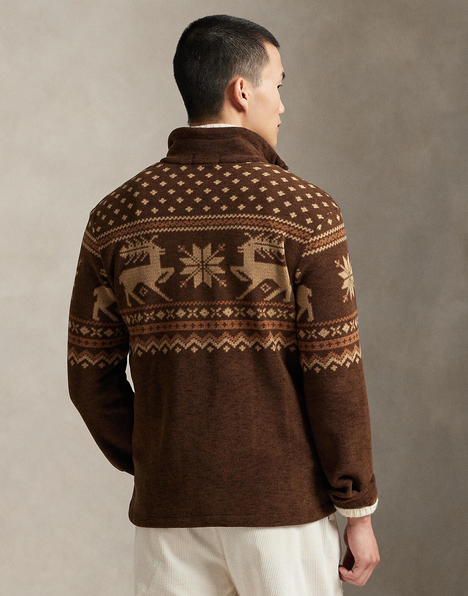 Brushed Fleece Quarter-Zip Pullover